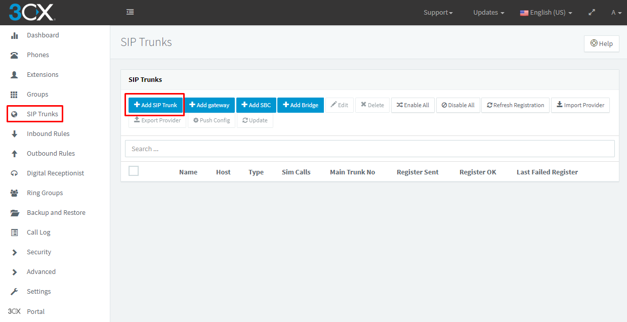 Crazytel - 3CX PBX SIP Trunk Provisioning Guide